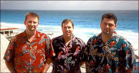 From left, David Lauterbach, Mark Higgins and Brian Bailey